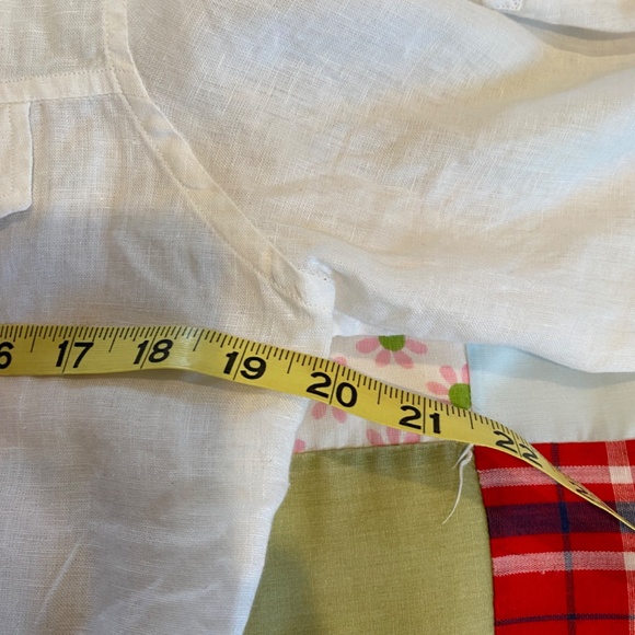 White Linen Short Sleeved Shirt - Picture 5 of 5